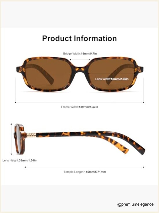 Retro Rectangle Sunglasses for Women Y2K Small Frame UV400 Protection Trendy main image 4